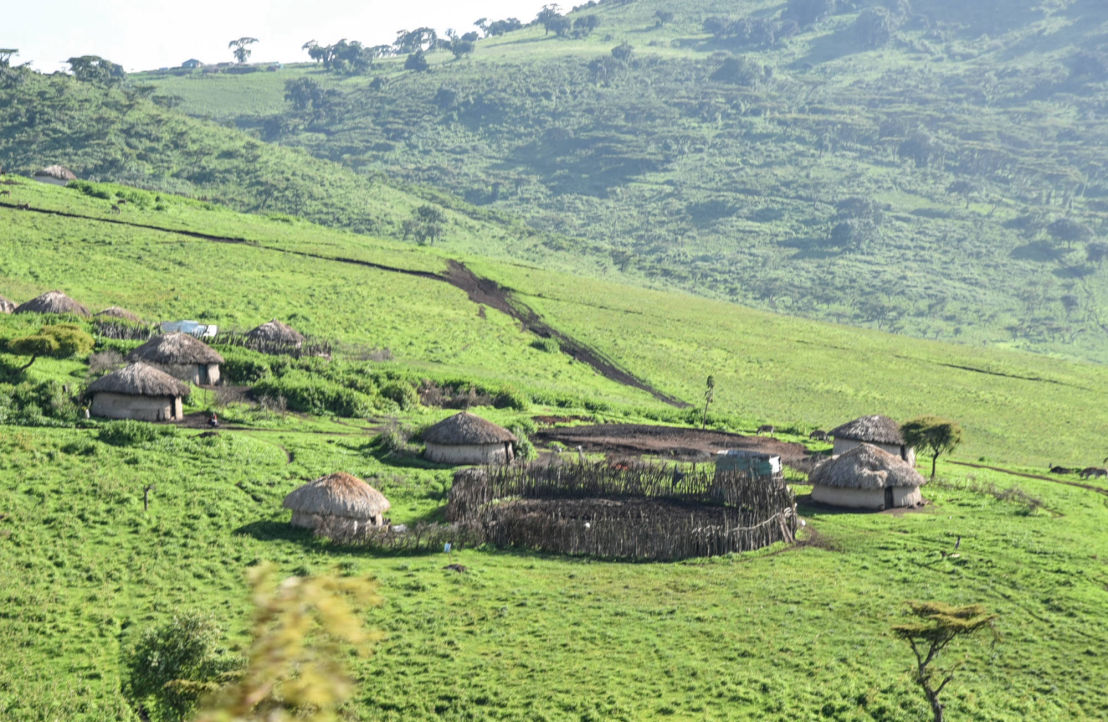 Ngorongoro Maasai Boma e Vista del Cratere